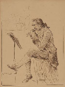 ETTORE TITO, The Feast of St. Martha in Venice, pen